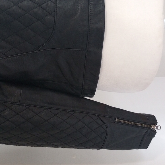 Halogen black leather jacket size small - Picture 4 of 7